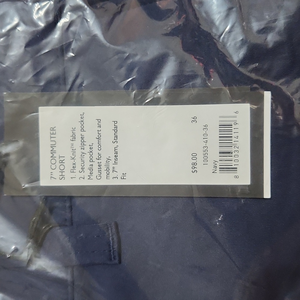 RHONE Men's Shorts - Navy Blue - Picture 2 of 2